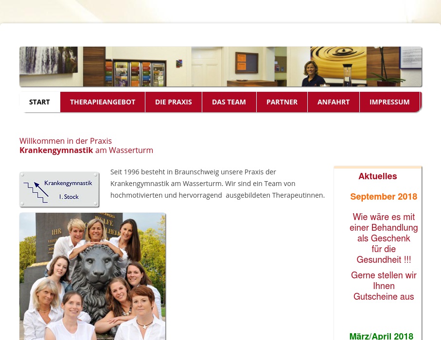 Wurm Sabine, Krankengymnastik am Wasserturm