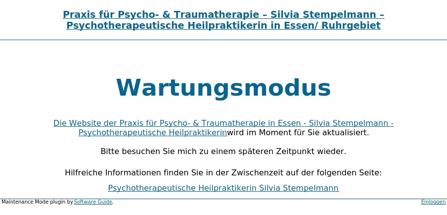 Praxis für Psychotherapie Silvia Stempelmann Psychotherapeutische Heilpraktikerin