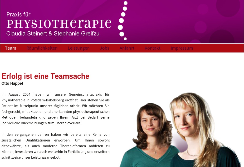 Praxis für Physiotherapie Moseus, Claudia & Greifzu, Stephanie