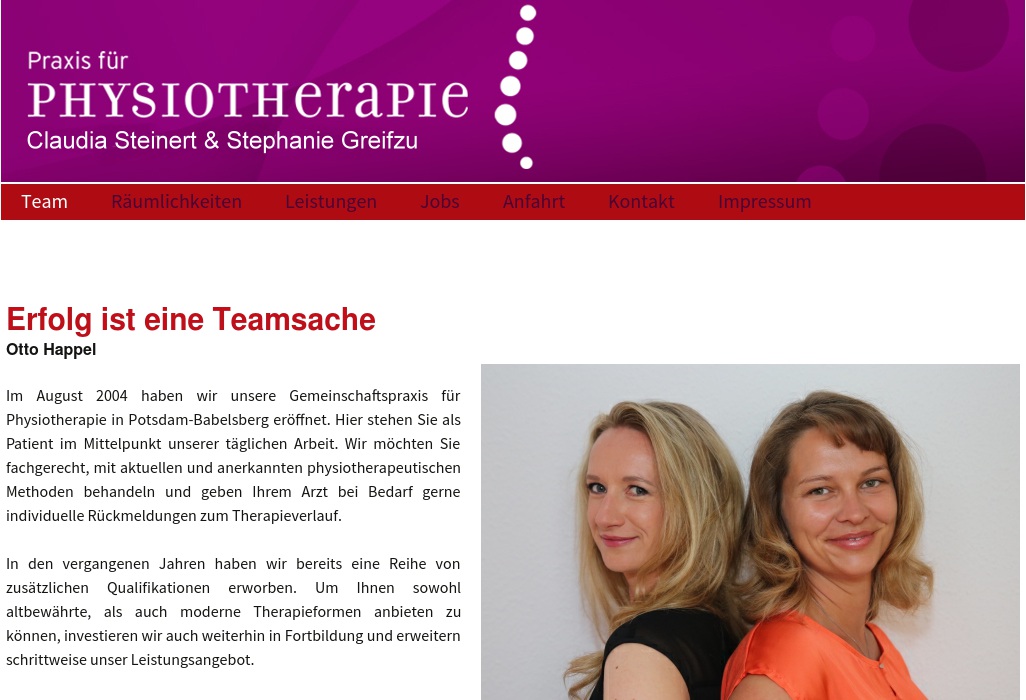 Physiotherapie Steinert und Greifzu