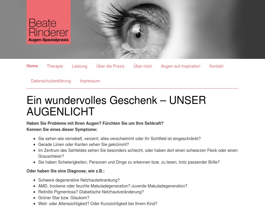 Augen- & Makula-Therapie B. Rinderer