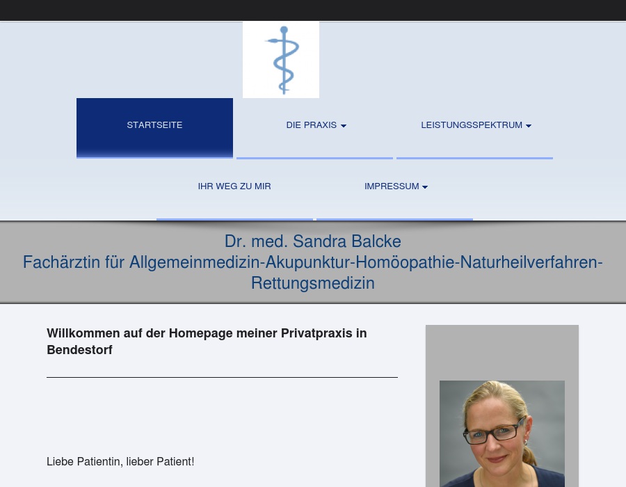 Balcke Sandra Dr.med. Fachärztin für Allg.Med. Naturheilverfahren und Akupunktur