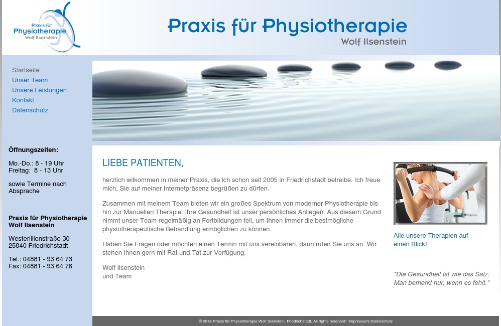 Ilsenstein Wolf Physiotherapeut