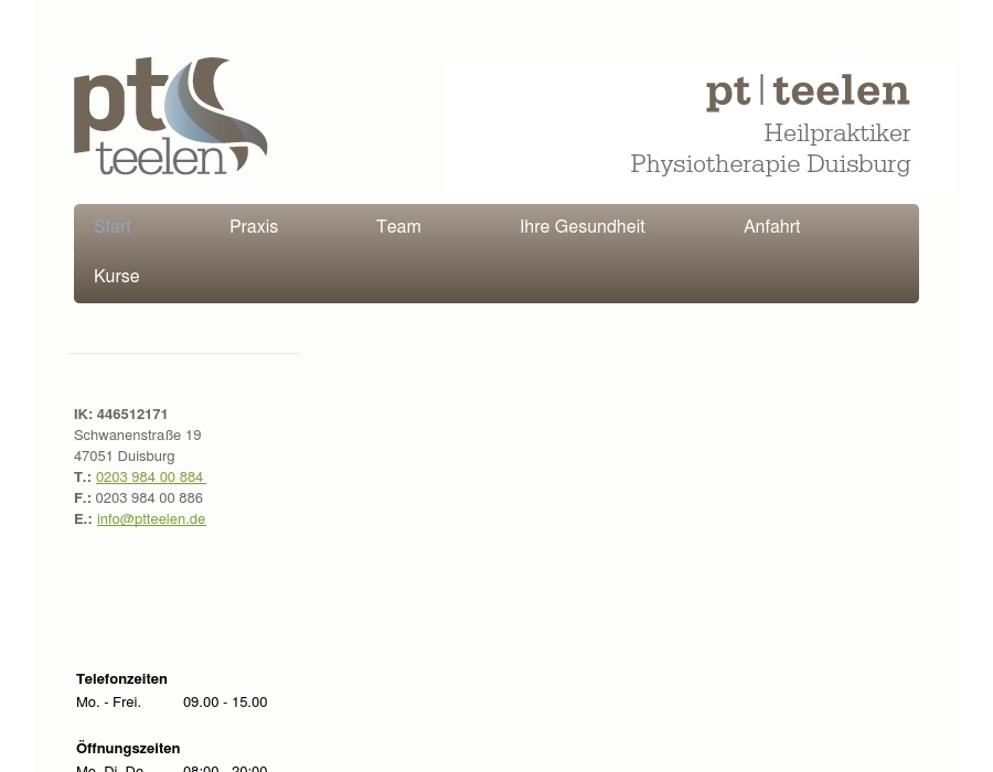 PTteelen Praxis für Physiotherapie