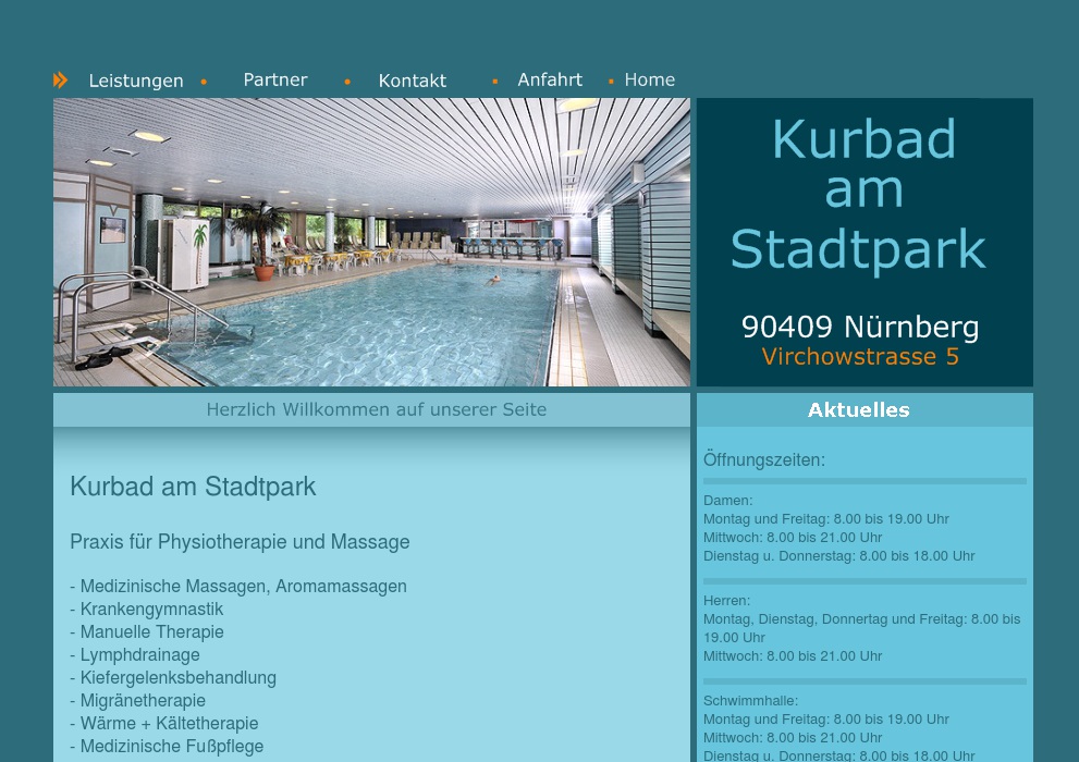 Kurbad am Stadtpark Physiotherapeutische Anwendungen