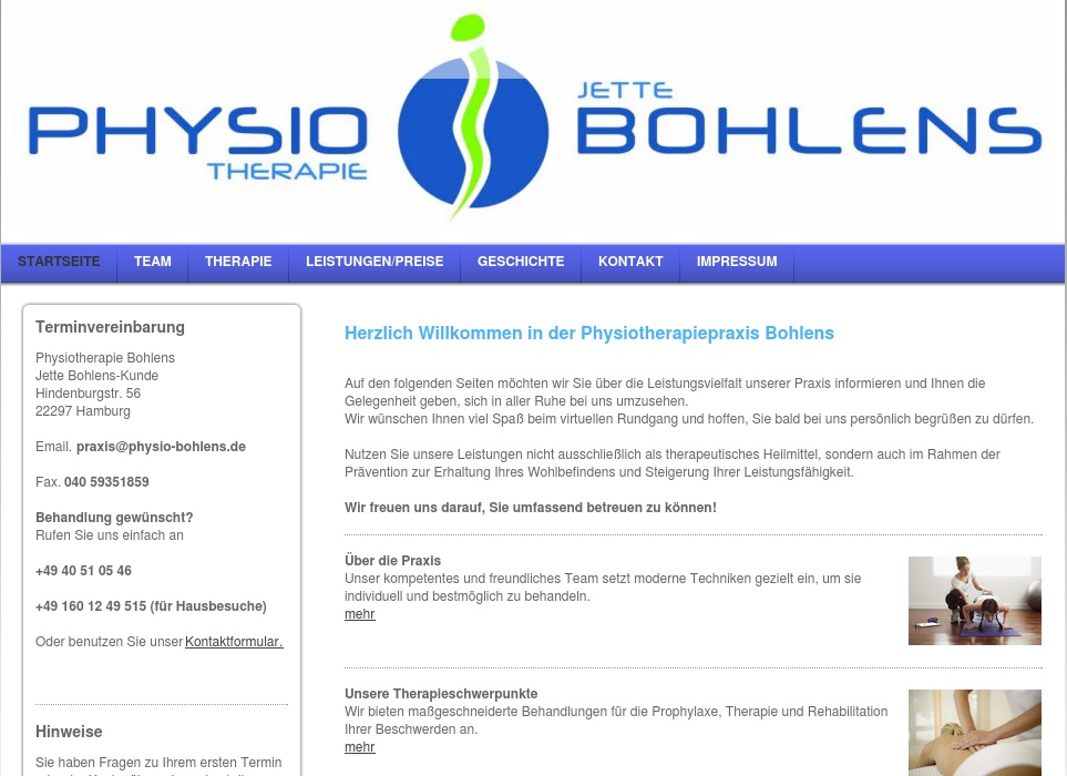 Bohlens Jette Physiotherapeutin