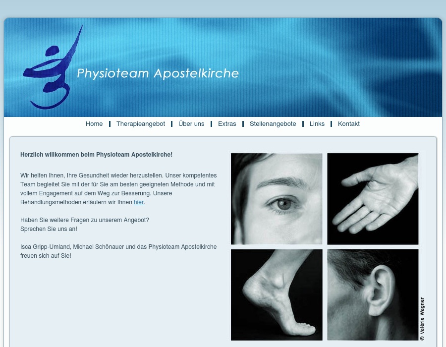 Physioteam Apostelkirche Michael Schönauer, Frauke Stolley, Isca Gripp-Umland Praxis für Physiotherapie