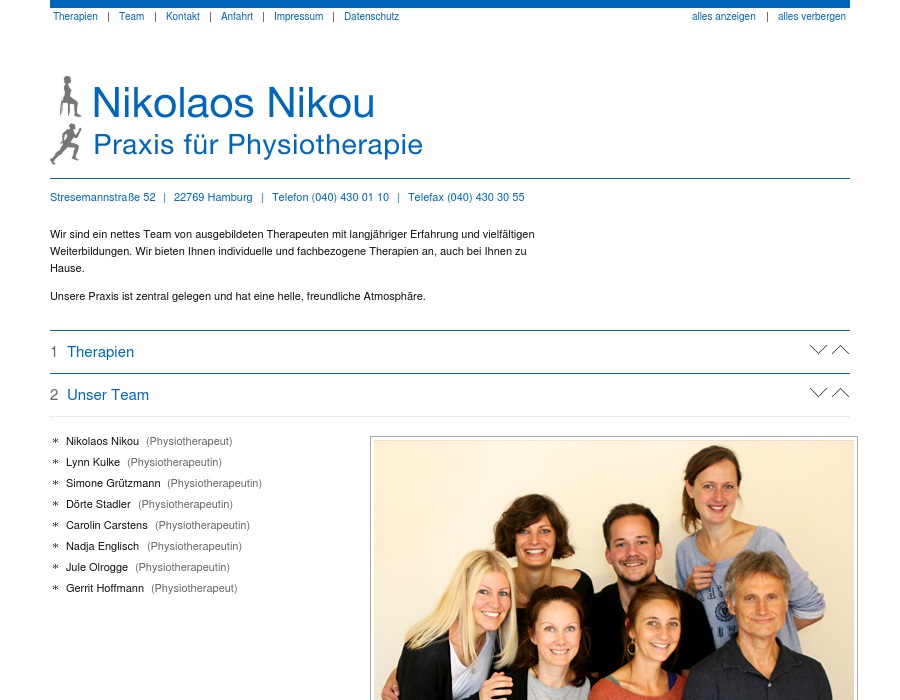 Nikou, Nikolaos Praxis für Physiotherapie