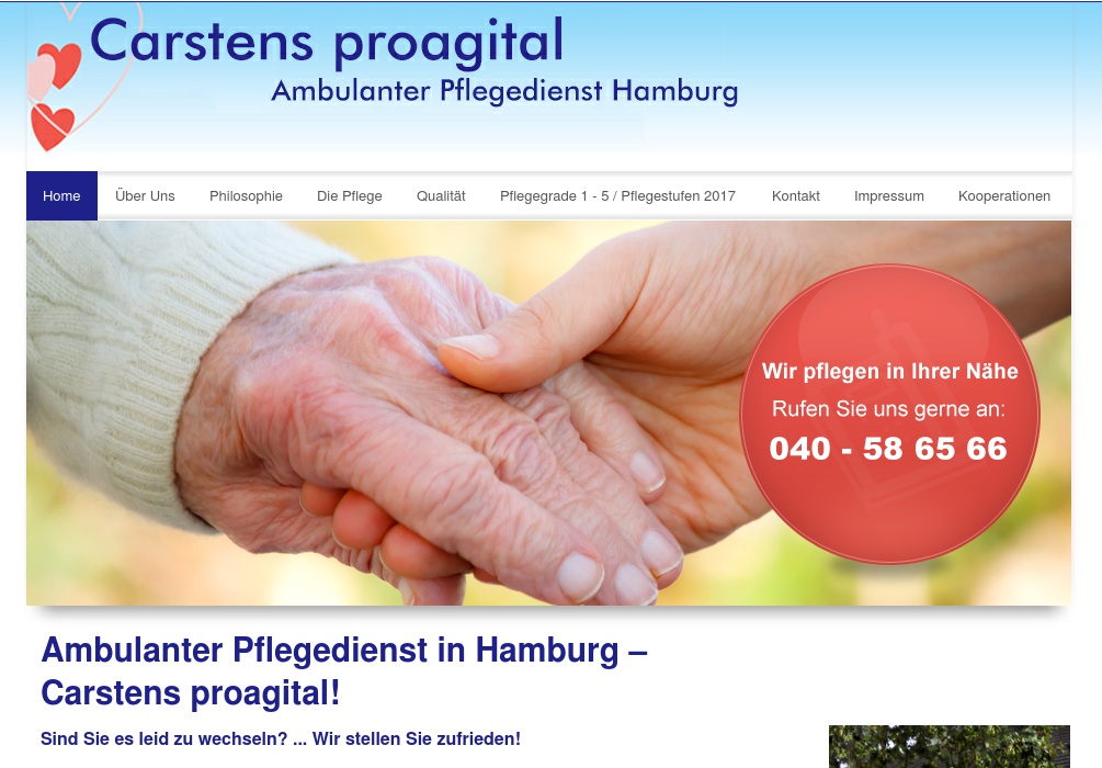 Ambulanter Pflegedienst Tobias Cartens Krankenpflege Altenpflege Behindertenpflege