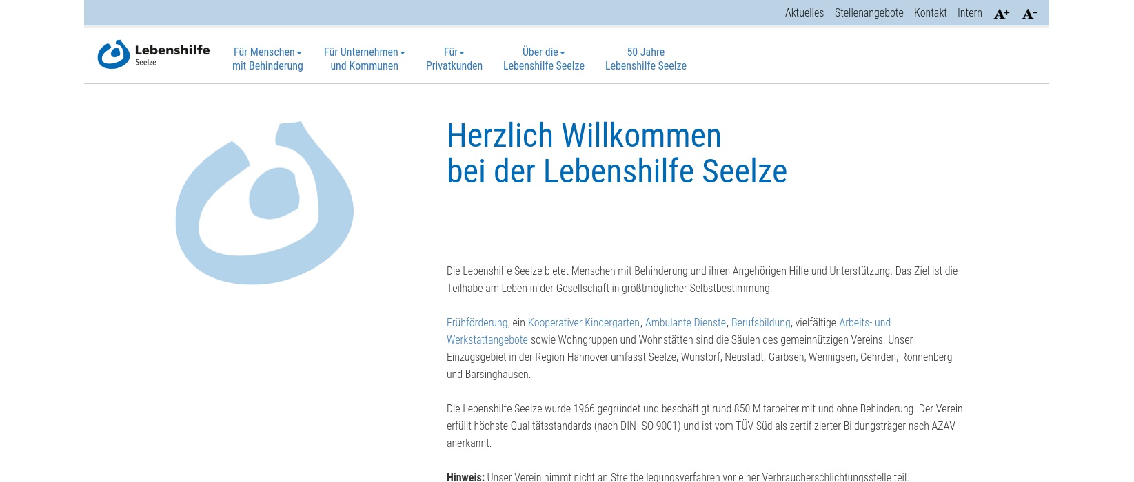 Lebenshilfe für Menschen mit Behinderung Seelze e.V.