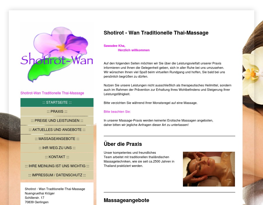 Shotirot-Wan Traditionelle Thai-Massage