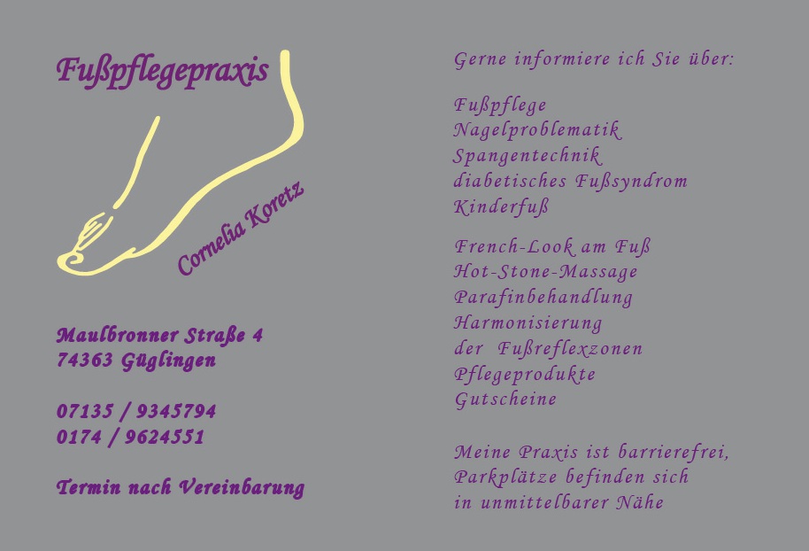 Fußpflegepraxis Cornelia Koretz