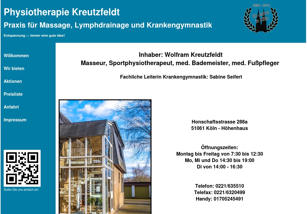 Kreutzfeldt Physiotherapie Massagen