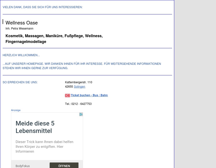 Wellness Oase Wesemann