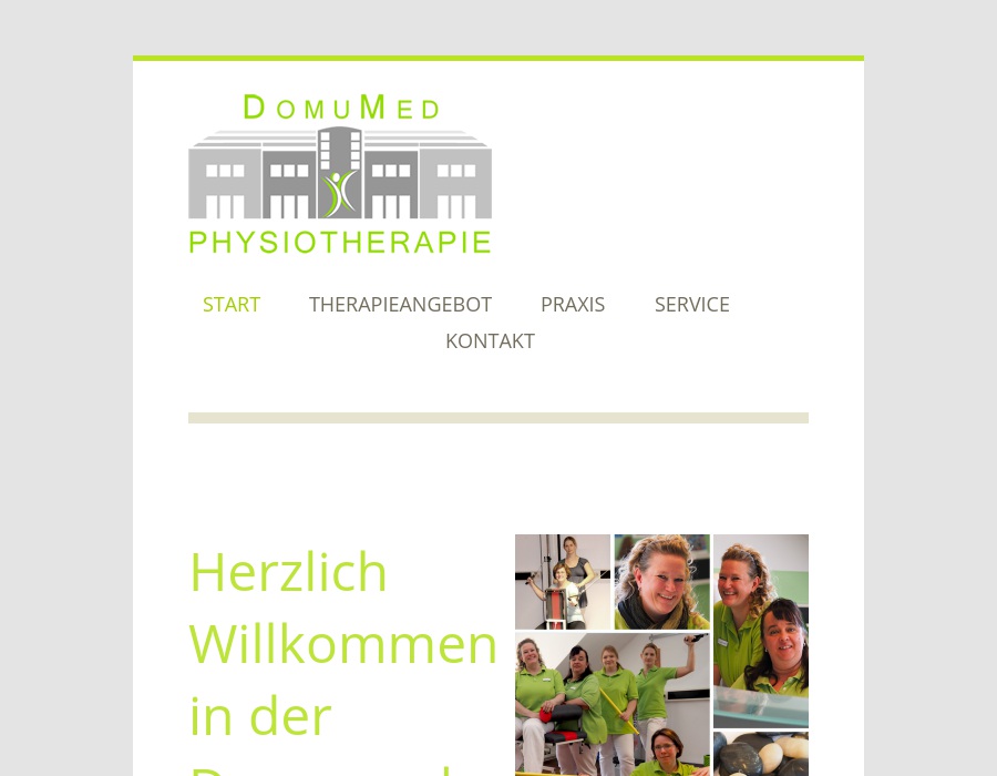 Allgemeine Krankengymnastik Domumed Physiotherapie