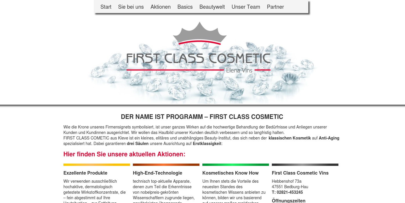 First Class Cosmetic Elena Vins