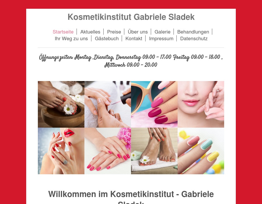 G. Sladek Nagelelitestudio, Kosmetik & med. Fußpflege Sladek G.