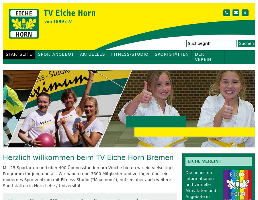 Turnverein Eiche Horn von 1899 e.V. Fitness-Studio "MAXIMUM"