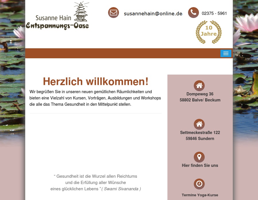 Entspannungsoase Hain Susanne