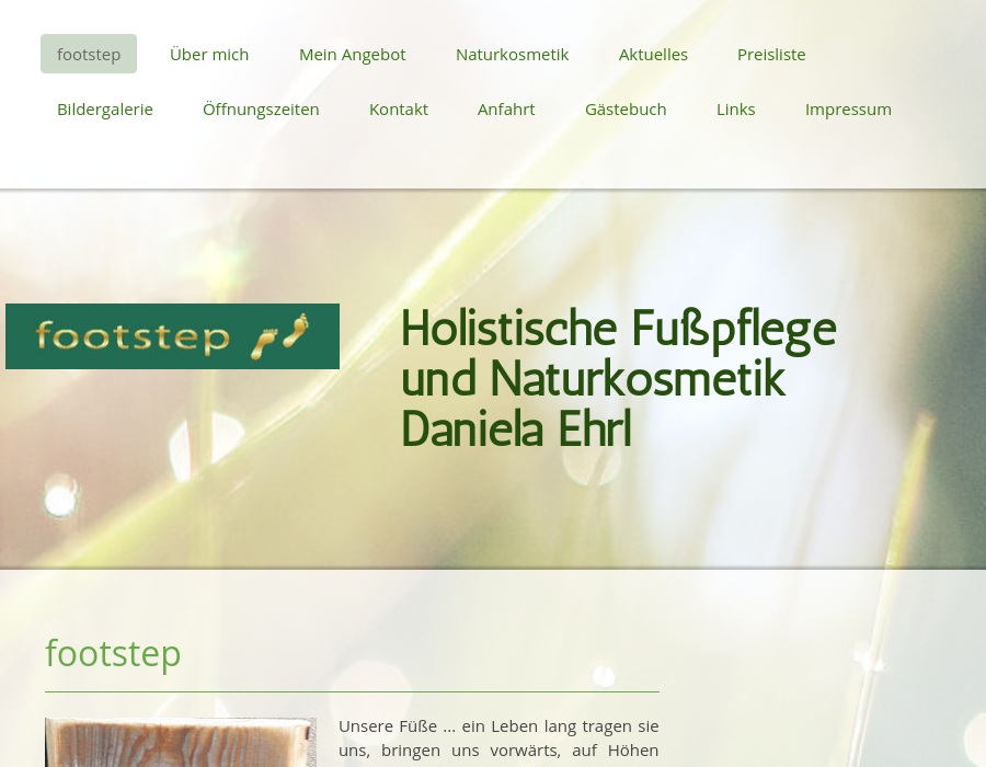 footstep Daniela Ehrl