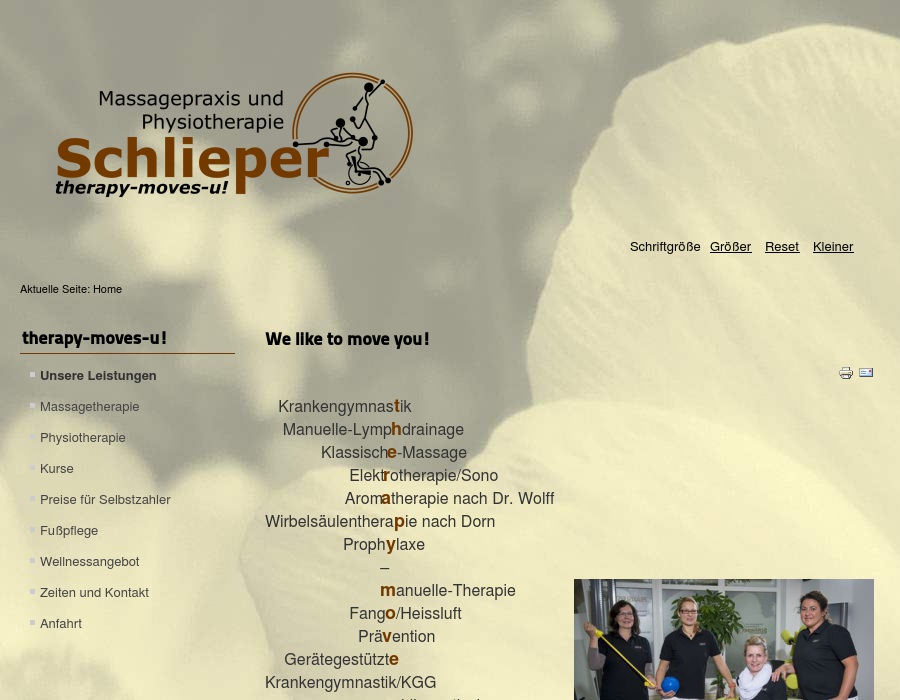 Schlieper Massagepraxis und Physiotherapie