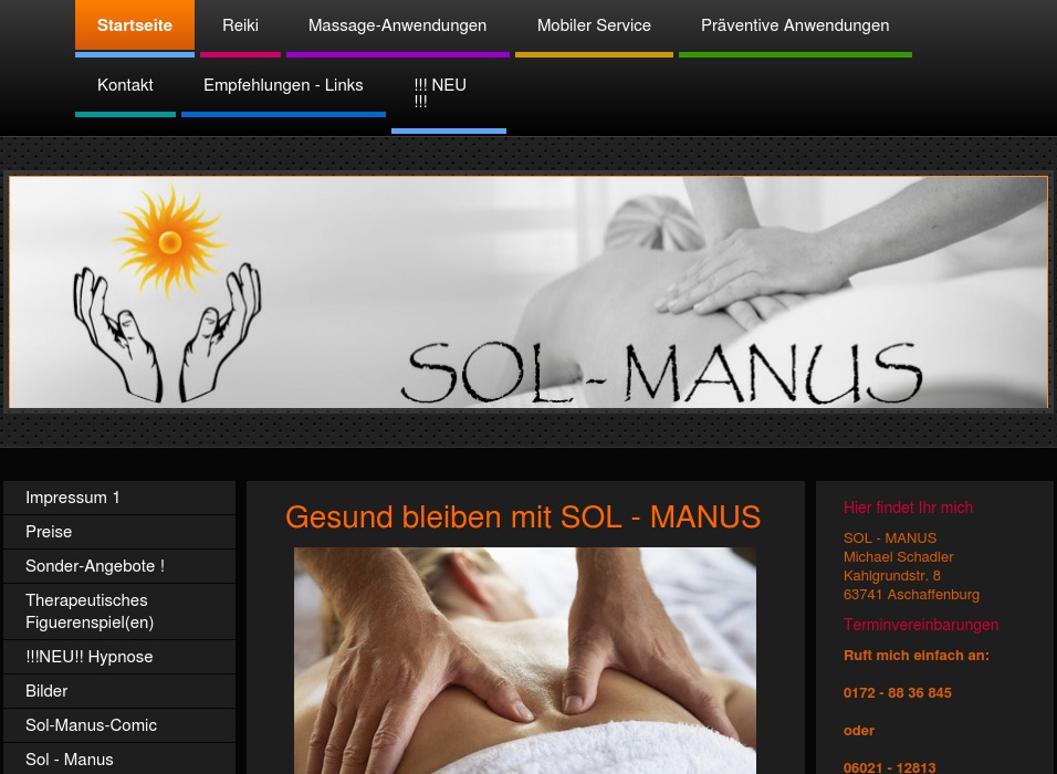 SOL - MANUS Massagen