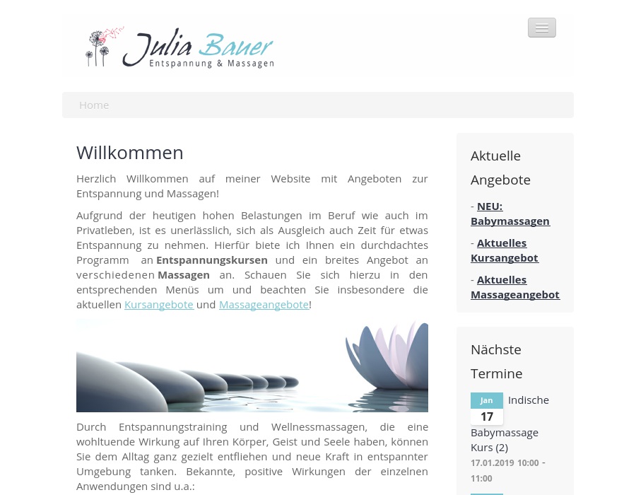 Bauer Julia Massagen und Entspannung