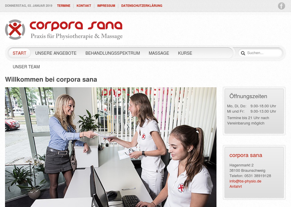 corpora sana - Praxis für Physiotherapie & Massage