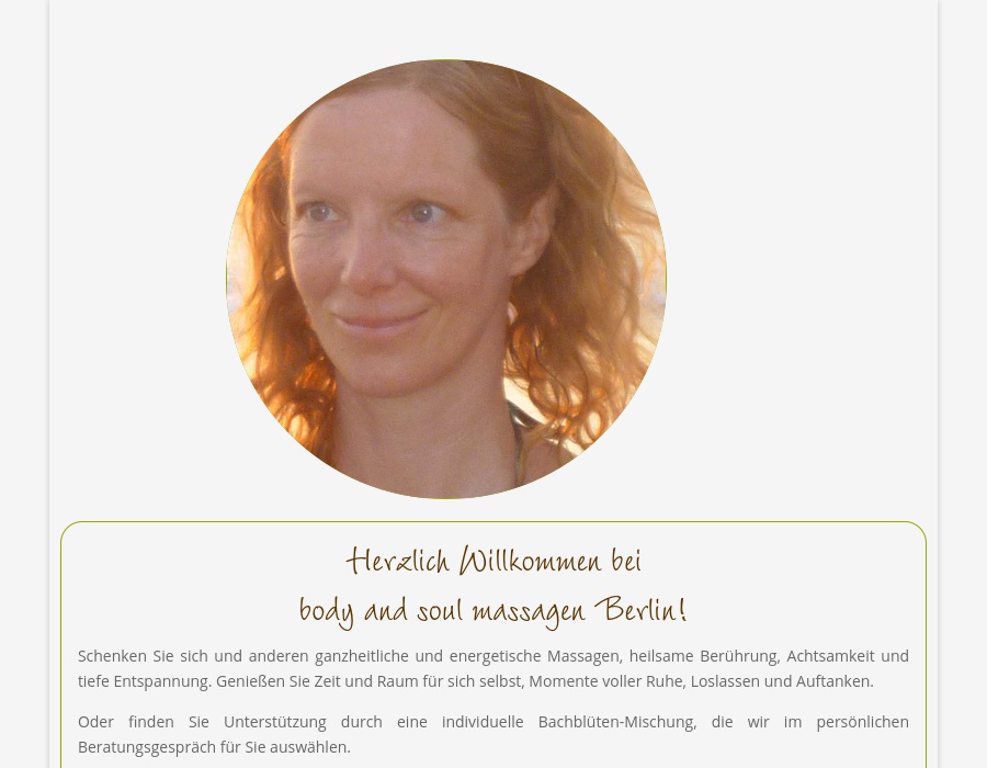 body and soul massagen, Eva Dieban, Heilpraktikerin