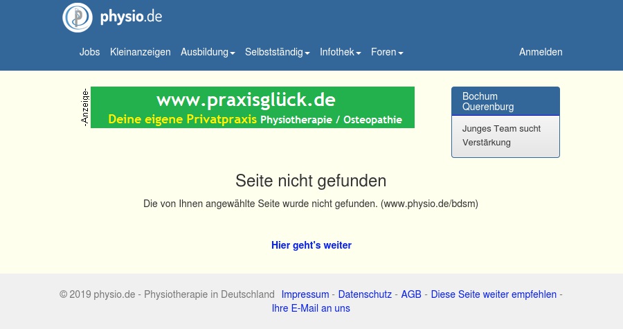 Bund der selbständigen Masseure Massagen