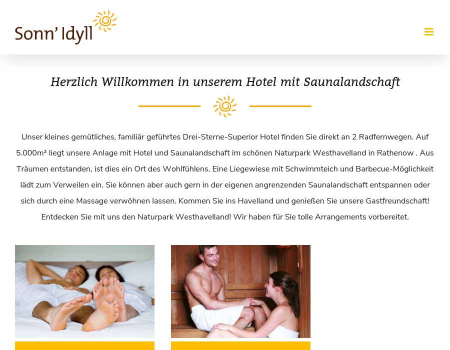 Sonn' Idyll Saunalandschaft
