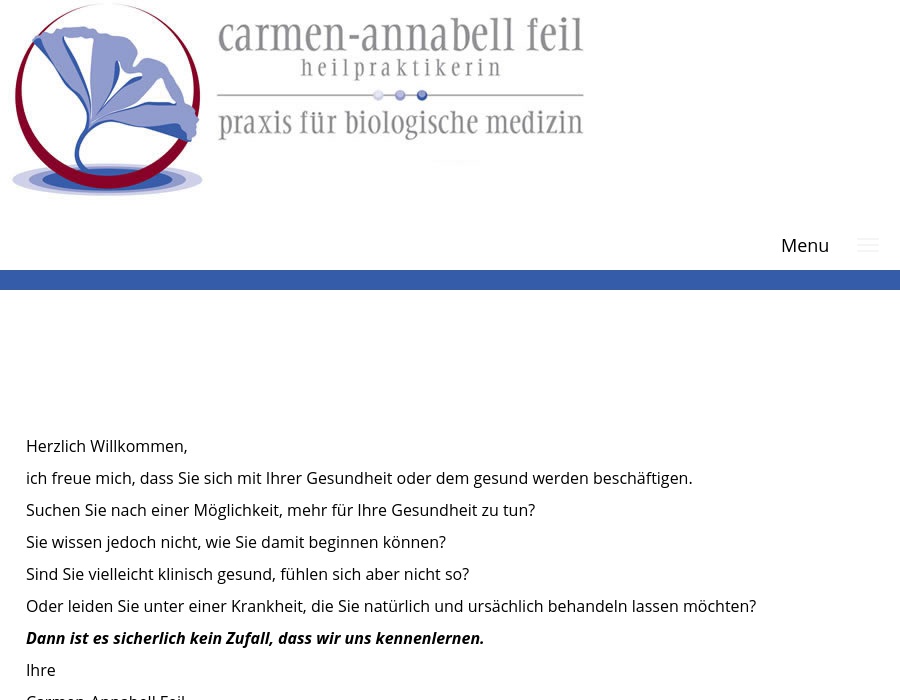 Praxis für Biologische Medizin Carmen Annabell Feil-Vorbeck