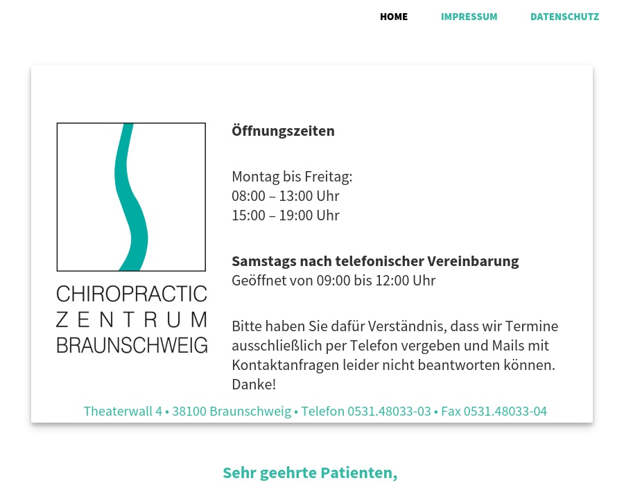 Paris Sven Chiropractic Zentrum Braunschweig