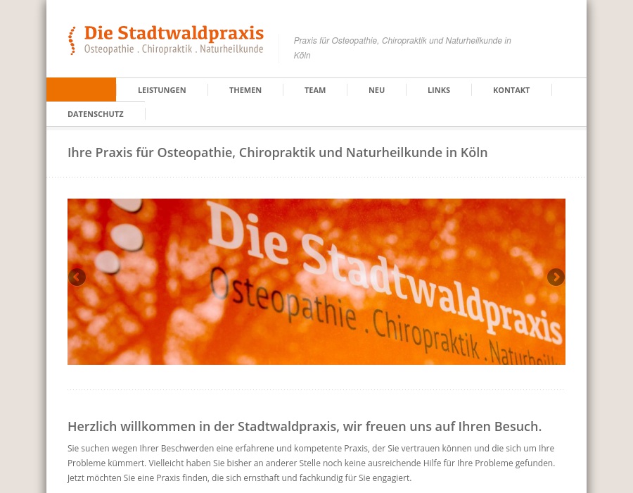Die Stadtwaldpraxis Osteopathie Chiropraktik Naturheikunde