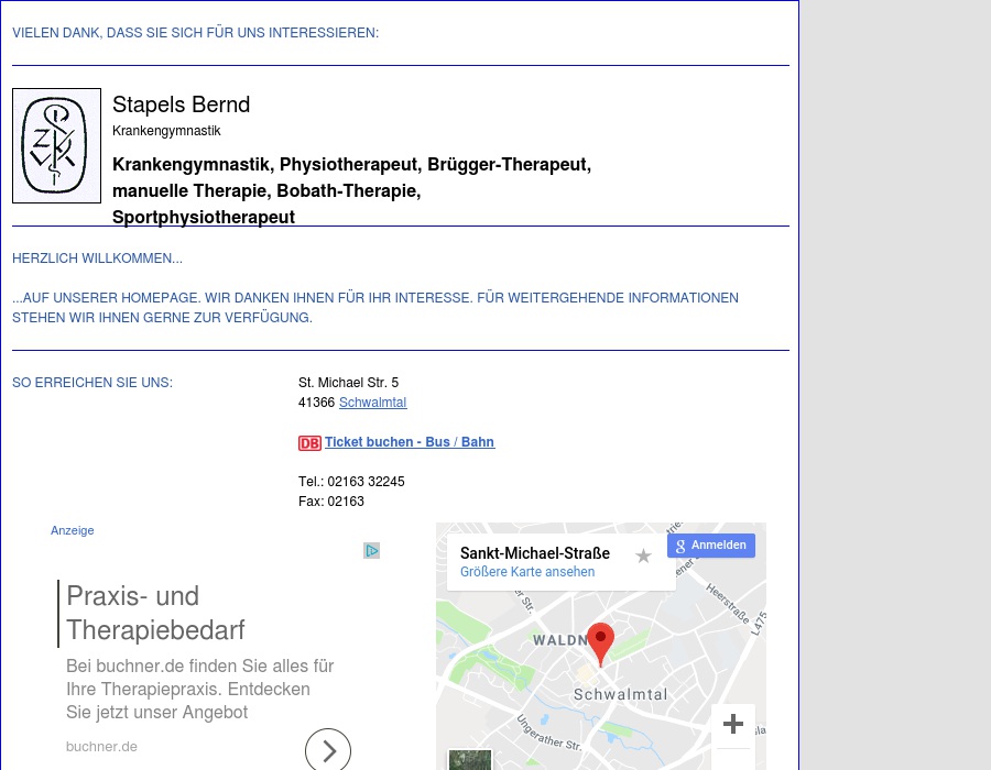 Stapels Osteopathie u. Physiotherapie