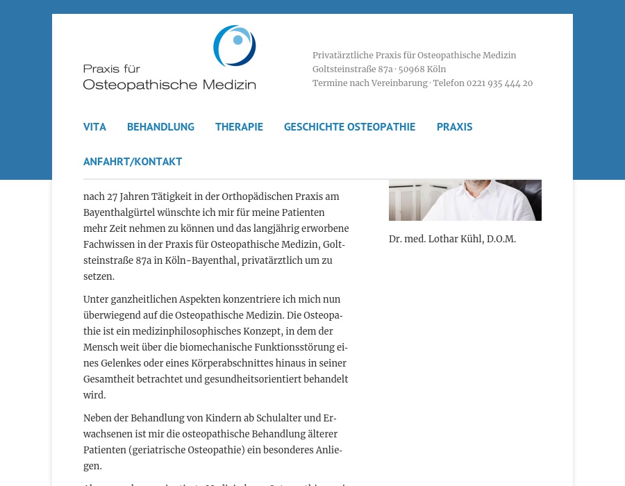 Kühl Lothar Dr.med. D.O.M