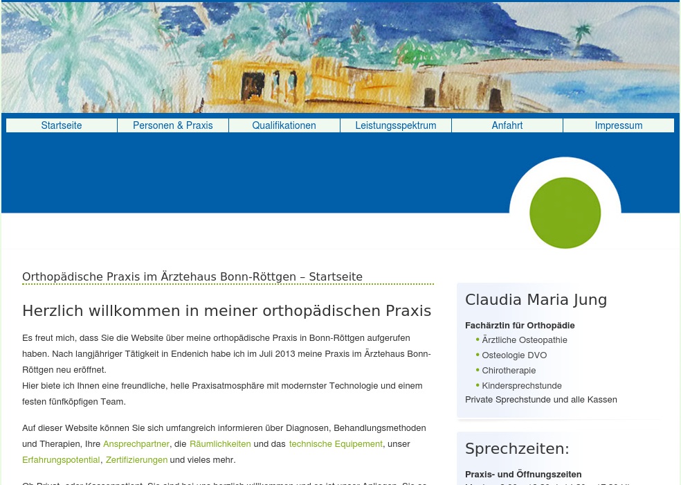 Jung Claudia Fachärztin Orthopädie, ärztliche Osteopathie, Osteologie DVO