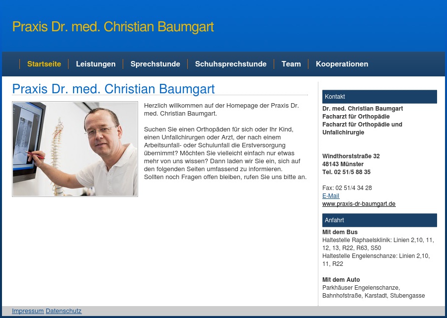 Baumgart Christian Dr. med.