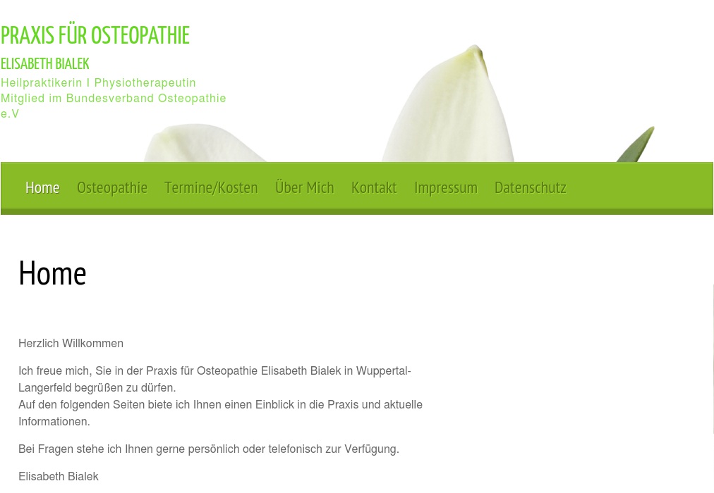 Bialek Elisabeth Praxis für Osteopathie