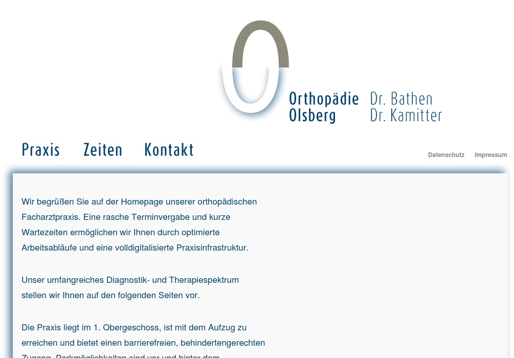 Kamitter Bernd Dr. med., Elisabeth Bathen Dr. med. Ärzte für Orthopädie