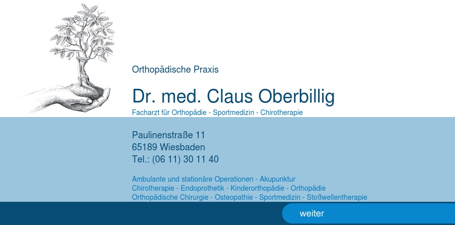 Oberbillig Claus Dr. med. , Nicole Menzel Dr. med.