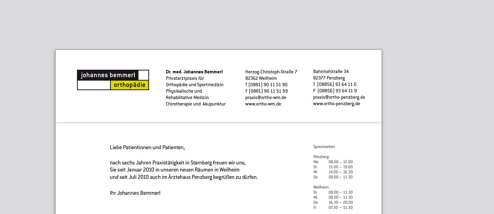 Bemmerl Johannes Dr.med.