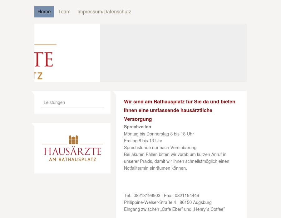 Hausärzte am Rathausplatz, Ross Dagobert , Malmer Dr., Lohnstein Dr., Stangl Dr.