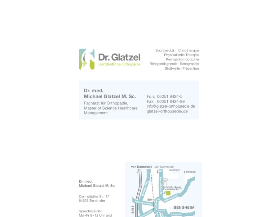 Glatzel Jürgen Dr. med. Facharztpraxis