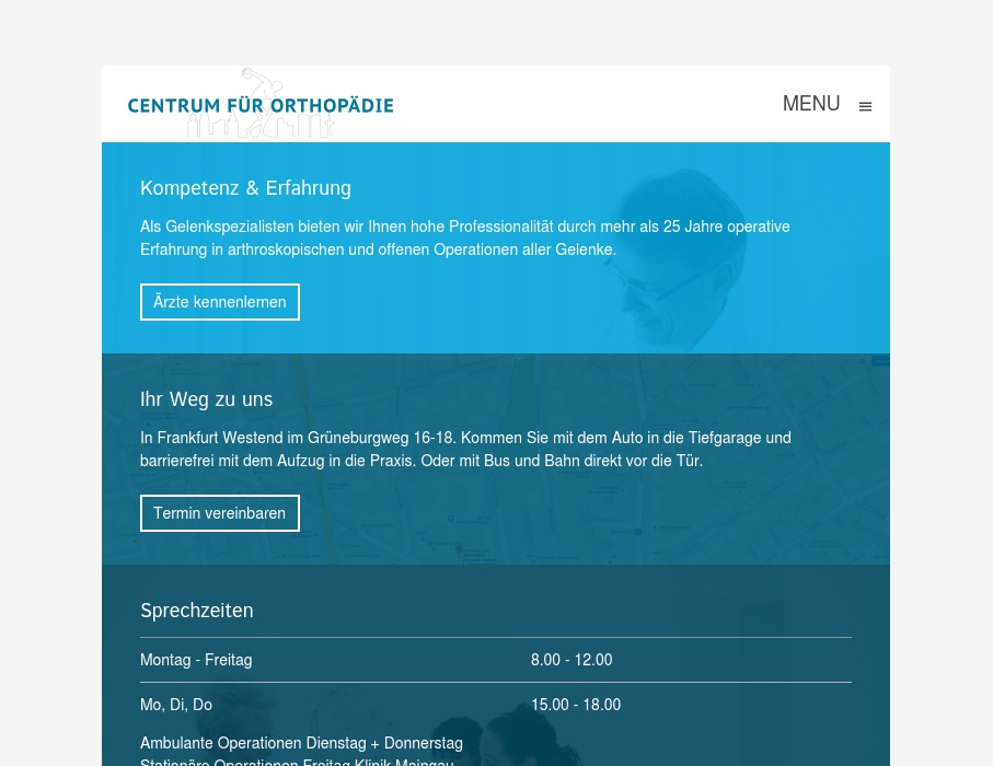 Centrum für Orthopädie