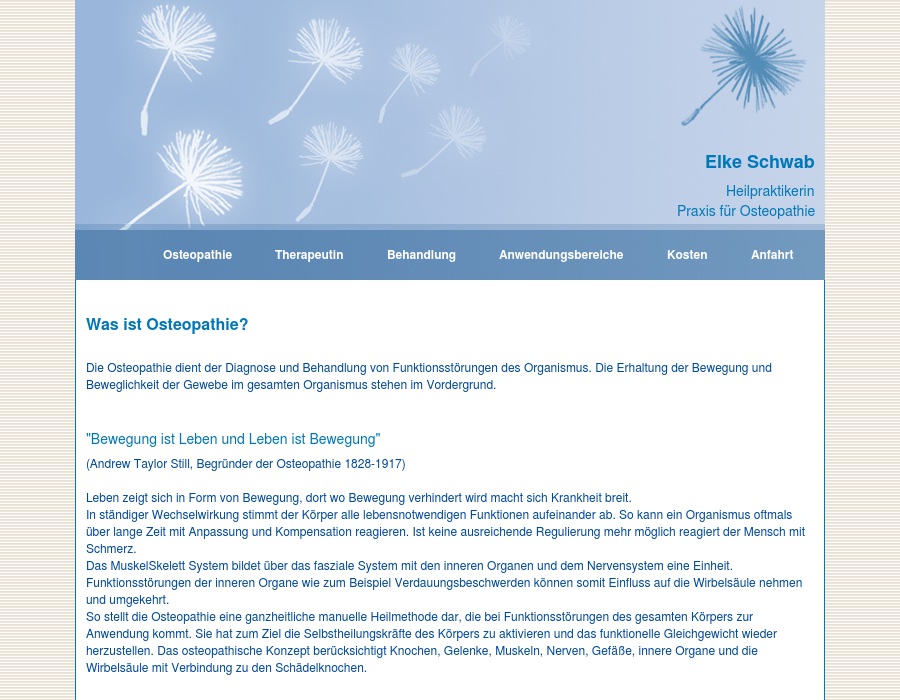 Fachpraxis für Osteopathie Schwab Elke