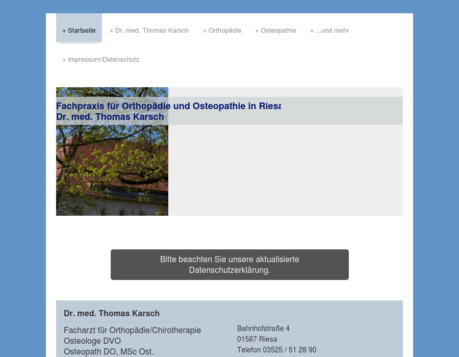 Karsch Thomas Dr. med. Fachpraxis für Osteopathie