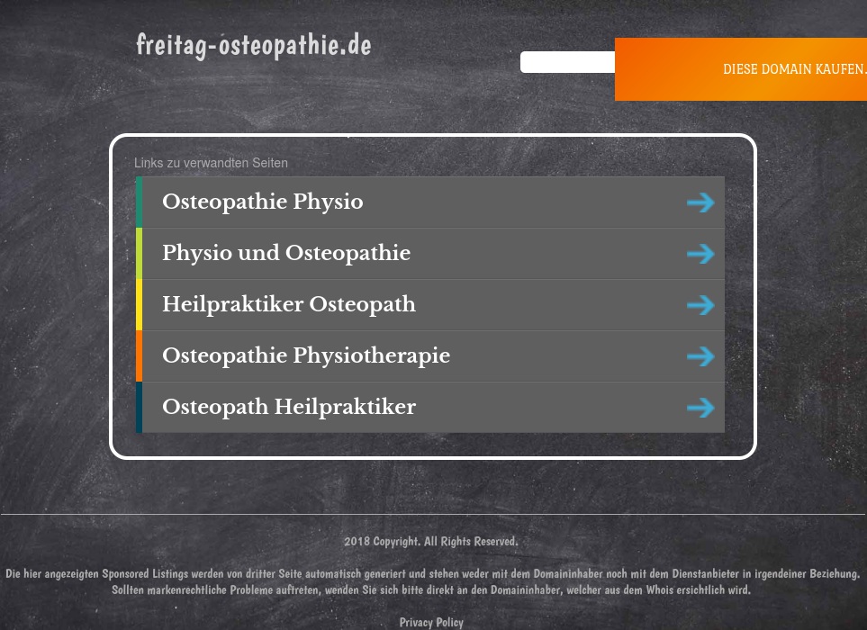 Freitag André Osteopathie Heilpraktiker
