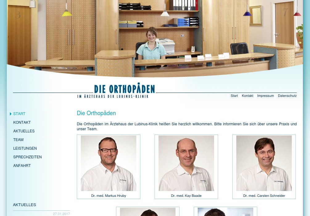 Orthopädische Gemeinschaftspraxis Dr. Diesch J., Dr. Hruby M., Dr. Baade K., Dr. Schneider C., Dr. Ellwanger S.