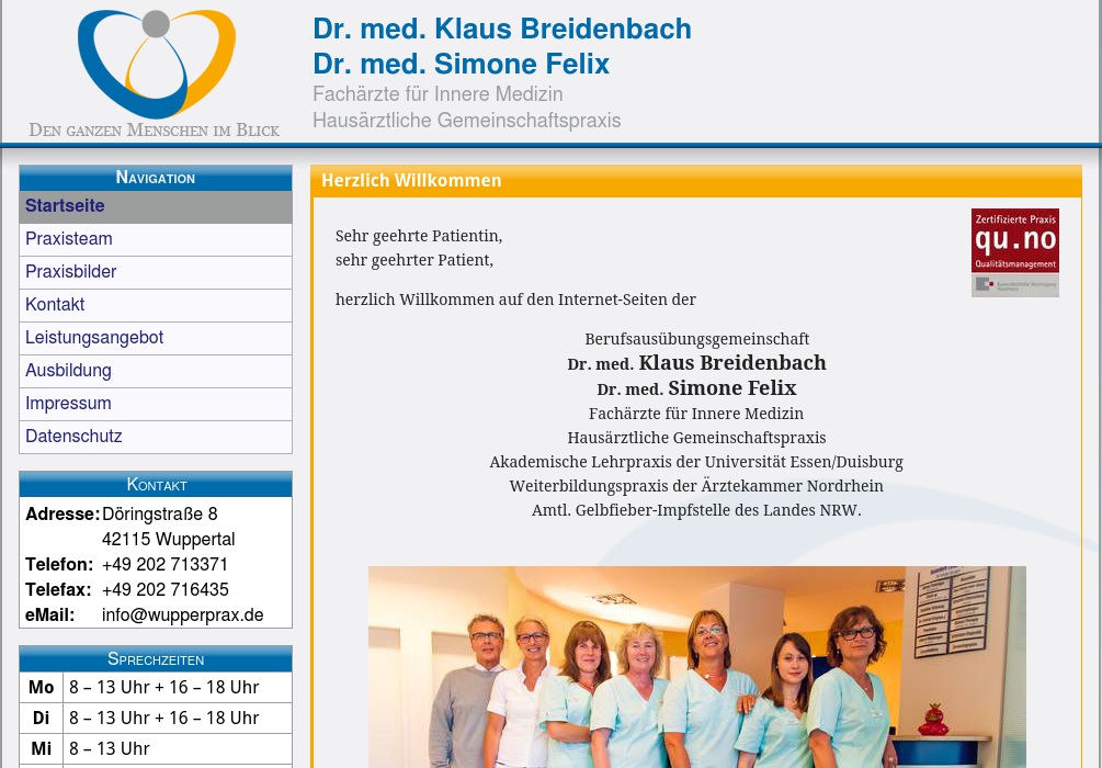 Breidenbach Klaus Dr., Felix Simone Dr.
